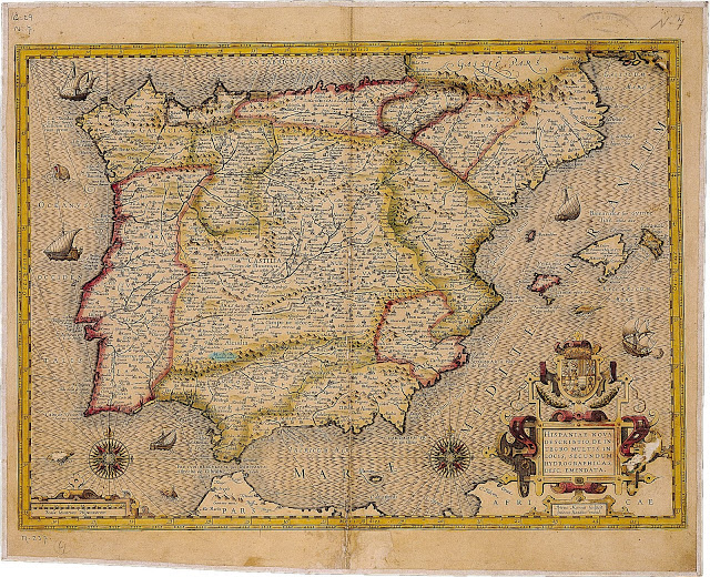 Archivo:1606 Mapa de Peter Van der Keere, editado por Jodocus Hondius en Amsterdam.jpg