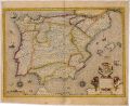 Año 1606 - Mapa de Peter Van der Keere, editado por Jodocus Hondius en Amsterdam