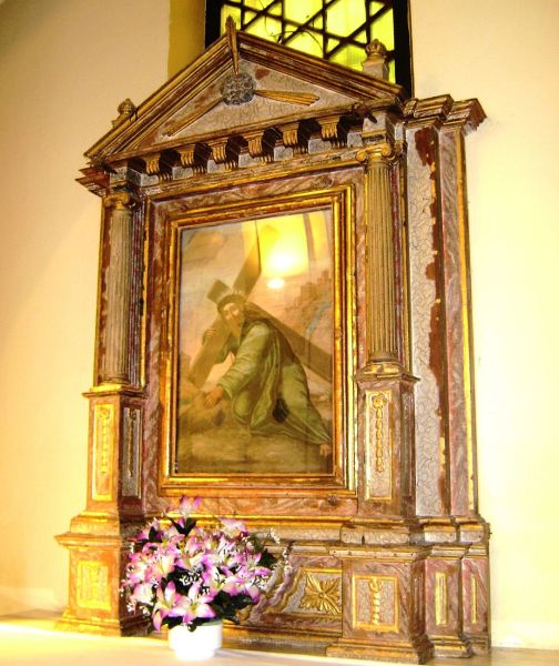 Archivo:Ermita de S. Isidro, Granada, España, obra del Reino de Granada III (1492-1833). Retablo lateral de estilo clasicista..jpg