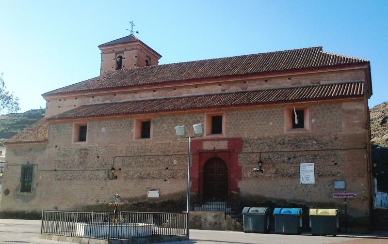Archivo:Iglesia de Nuestra Señora del Carmen, Gérgal, Almería, construida durante el Reino de Granada III en estilo Mudéjar Granadino..jpg