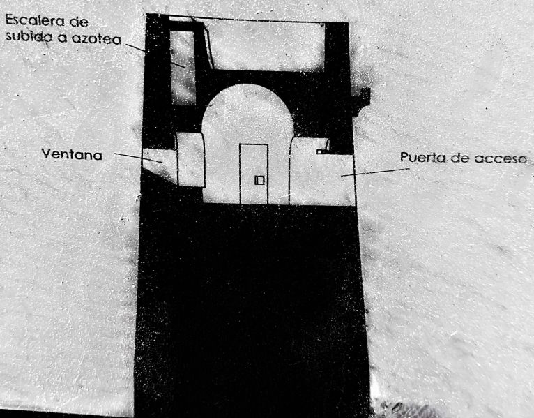 Archivo:Atalaya de Torrenueva, Granada, Región Histórica de Granada, España. Sección de la Torre..jpg