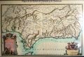 Año 1696 - Mapa del Reino de Granada y de Andalucía, por G.Rossi. Idioma italiano.