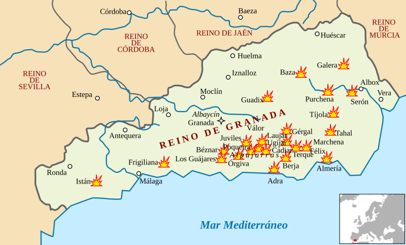 Archivo:Rebelión de las Alpujarras, que afectó a la mayor parte del Reino de Granada III o Cristiano..png